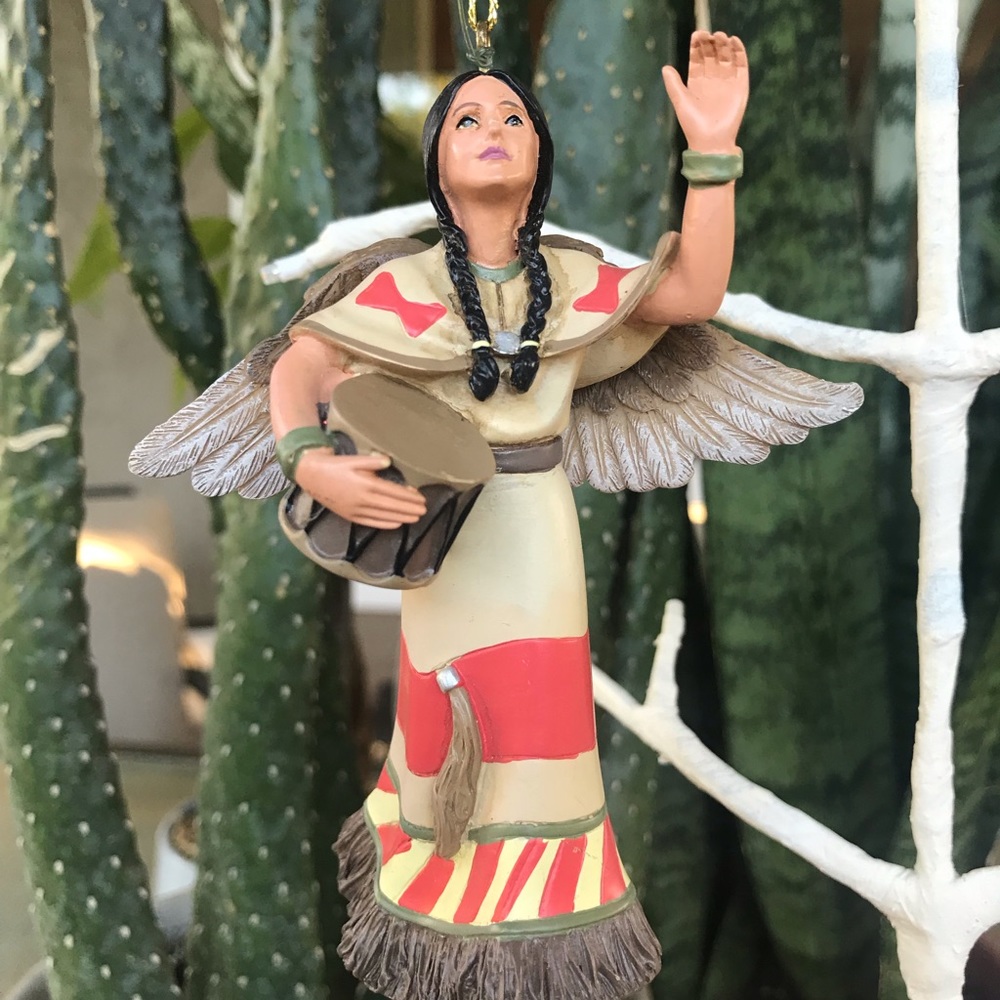 Native American Woman Collectible Ornament